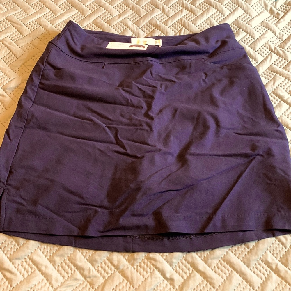Navy golf skort